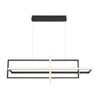Eurofase 39323-019 Matte Black Bordo, Chandelier, 3-light, 38'', Matte Black, White Acrylic Image 3