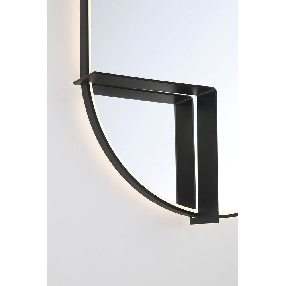Eurofase 48520-027 Matte Black Linden, Mirror , 24'' X 36'', Matte Black Image 3