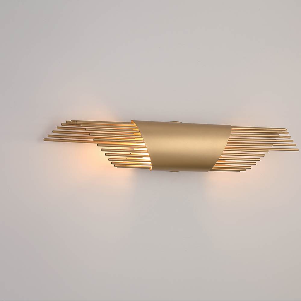 Eurofase Umura, Wall Sconce , 2-light, 25'', Satin Gold Paint