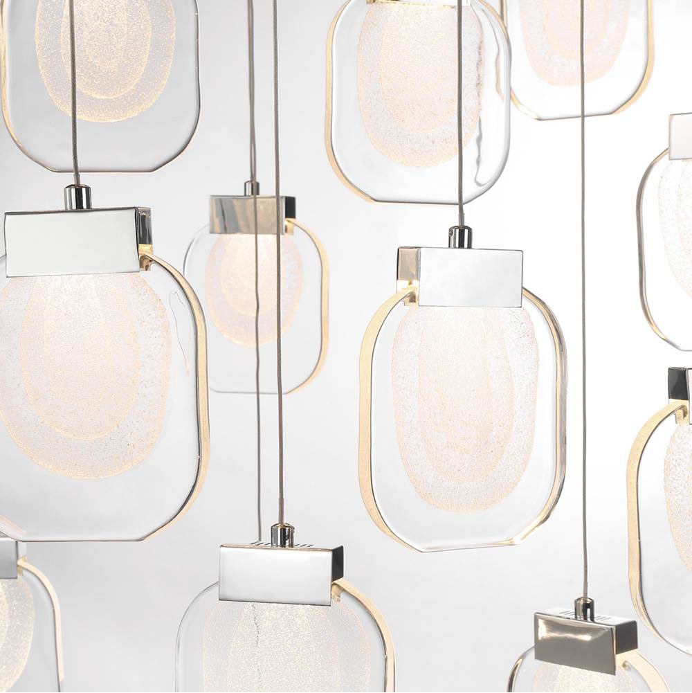 Eurofase Paget, Chandelier, 19-light, 29'', Chrome, Clear Glass
