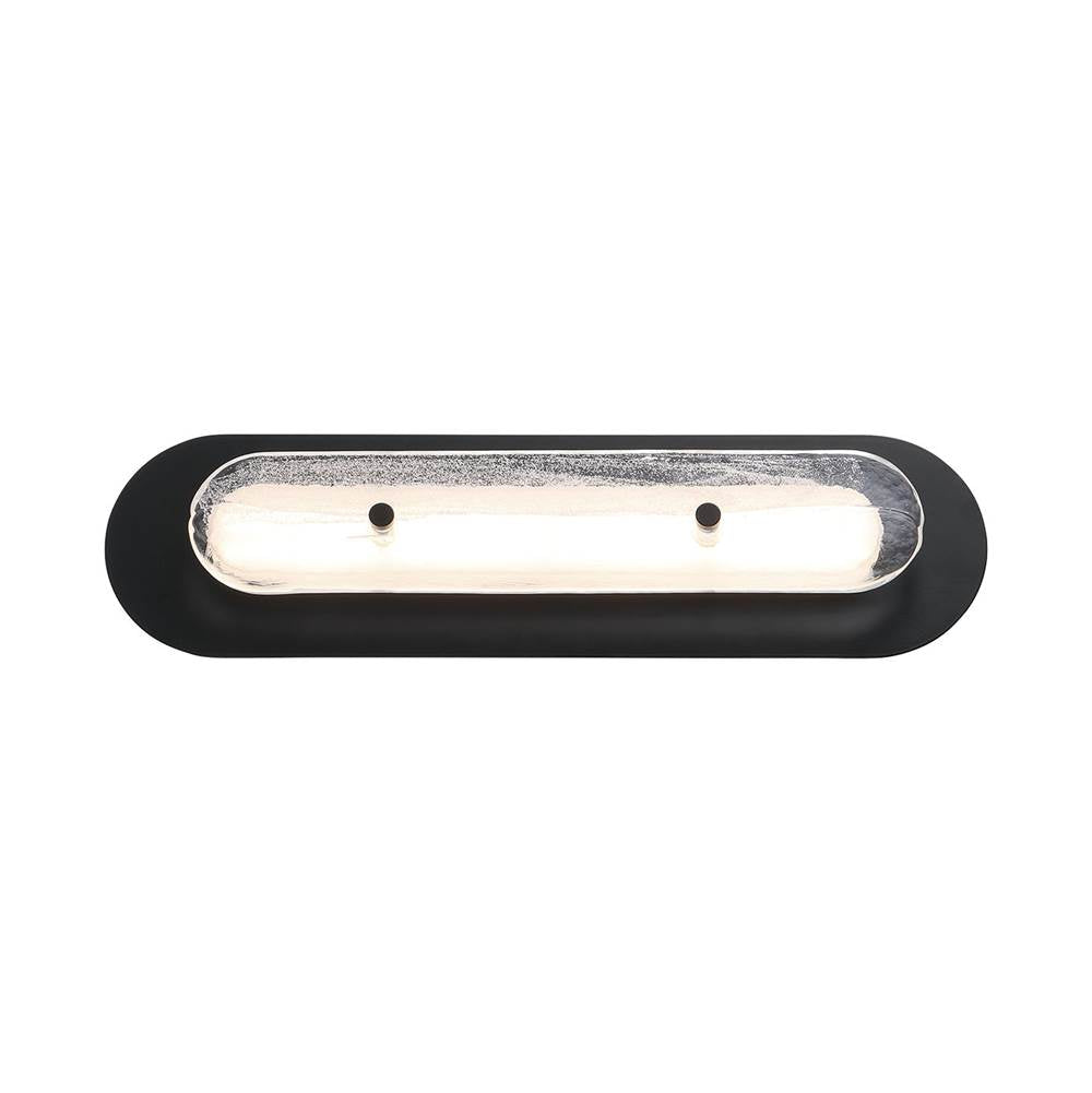 Eurofase 49173-017 Powder Coat Black Tramore, Outdoor, 22'', Powder Coat Black, Silver Glass Image 1