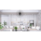 Eurofase 43865-017 Matte Black Dendelio, Chandelier , 35-light, 54'', Matte Black Image 9