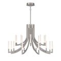 Eurofase 49012-026 Brushed Nickel Olette, Chandelier, 20-light, 42'', Brushed Nickel, Frosted Acrylic Image 1