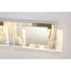 Eurofase 45346-025 Chrome Kasha, Vanity, 3lt, 28'', Chrome, Clear-white Acrylic Image 9