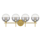 Eurofase 48916-028 Gold Iissa, Vanity, 4lt, Gold, Smoked Glass Image 4
