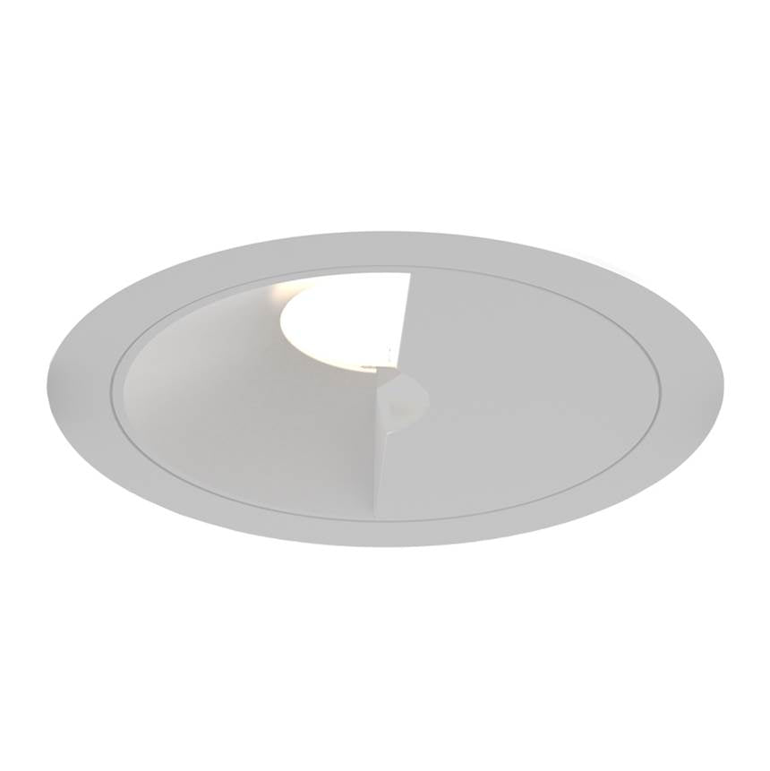 Eurofase OSC3RT02WL021030WCL White Oscar Small 10w Round White Trim White Baffle Wall Wash Wide 3000k Clear Lens Image 1