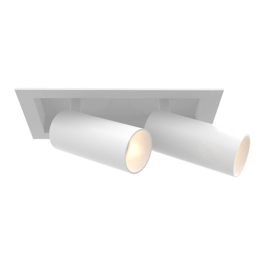 Eurofase Tango 15w 2 Light White Trim Spot 4000k Clear Lens