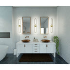 Eurofase 37041-021 Matte Gold Botton, Wall Sconce, 36'', Matte Gold, White Acrylic Image 3