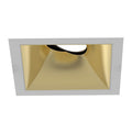 Eurofase Oscar Medium 26w Square Black Trim Gold Baffle Gimbal Medium 3000k Honeycomb Lens