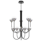 Eurofase Iissa, Chandelier, 10-light, 40'', Matte Black, Smoked Glass