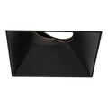 Eurofase Oscar Small 15w Square Black Trimless Black Baffle Gimbal Wide 2700k Clear Lens