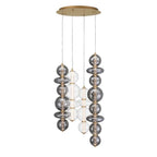 Eurofase 48960-014 Gold Atomo, Chandelier, 4-light, 50'', Gold, Mixed Glass Image 3