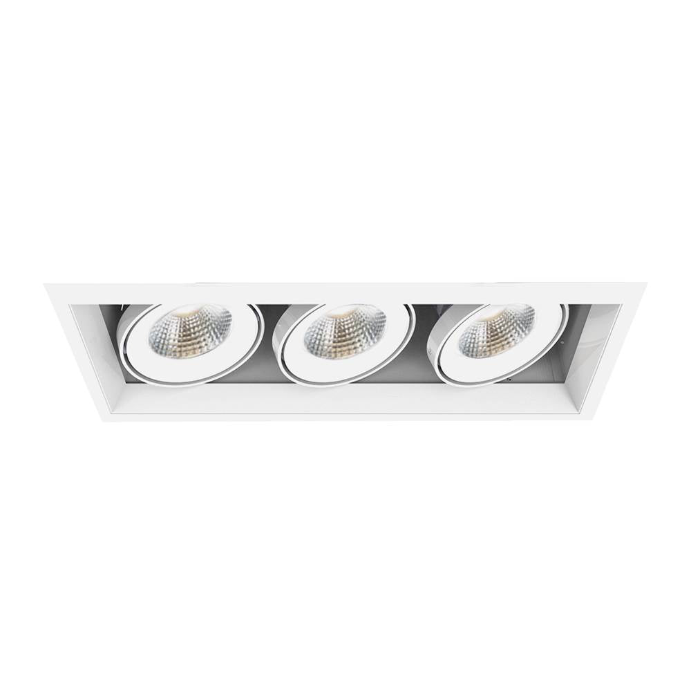 Eurofase  Multiple 15w 3 Lights Trim 40 Degree Gimbal 4000k White/white