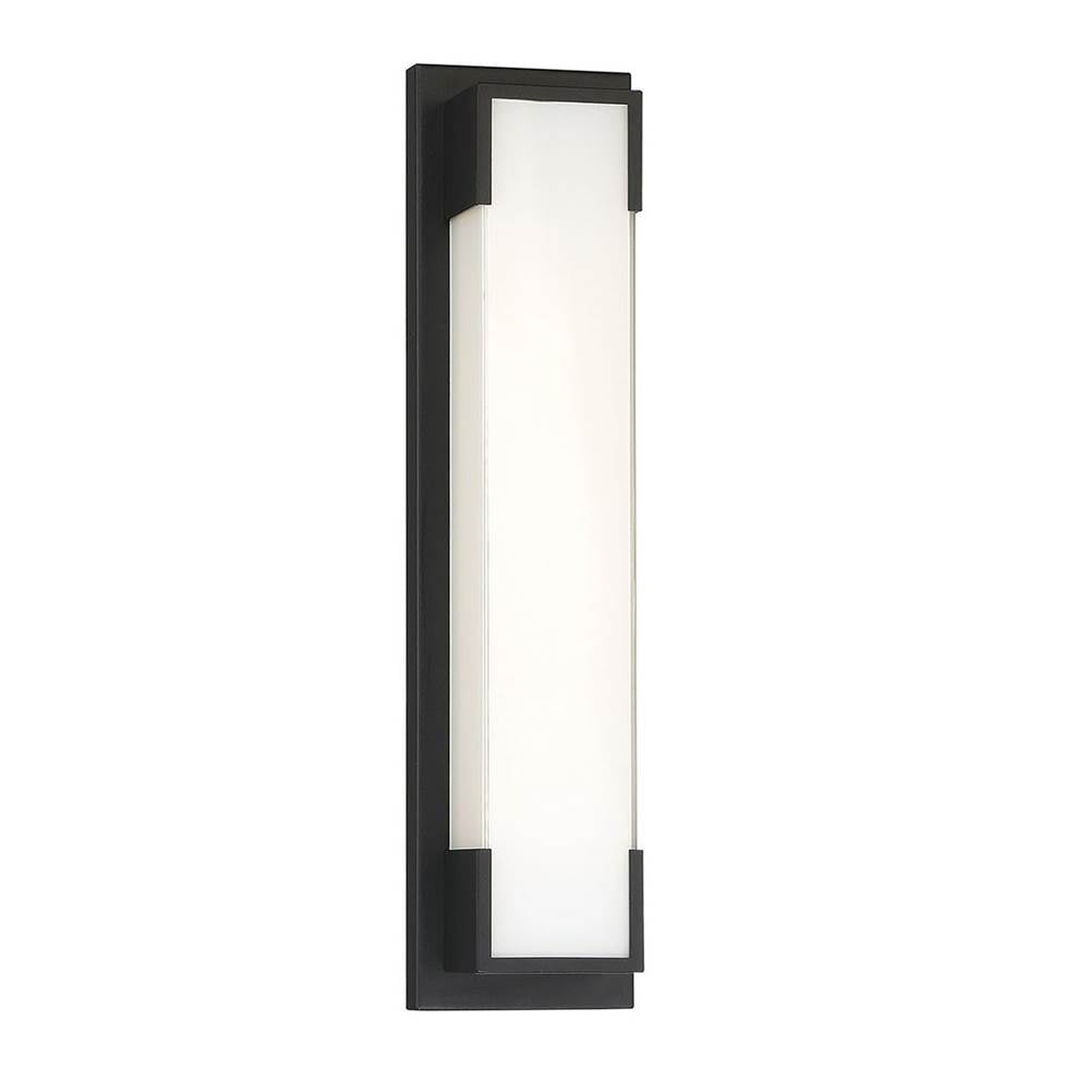 Eurofase 37074-012 Powder Coat Black Thornhill, Wall Sconce, 19.75'', Powder Coat Black, White Glass Image 2