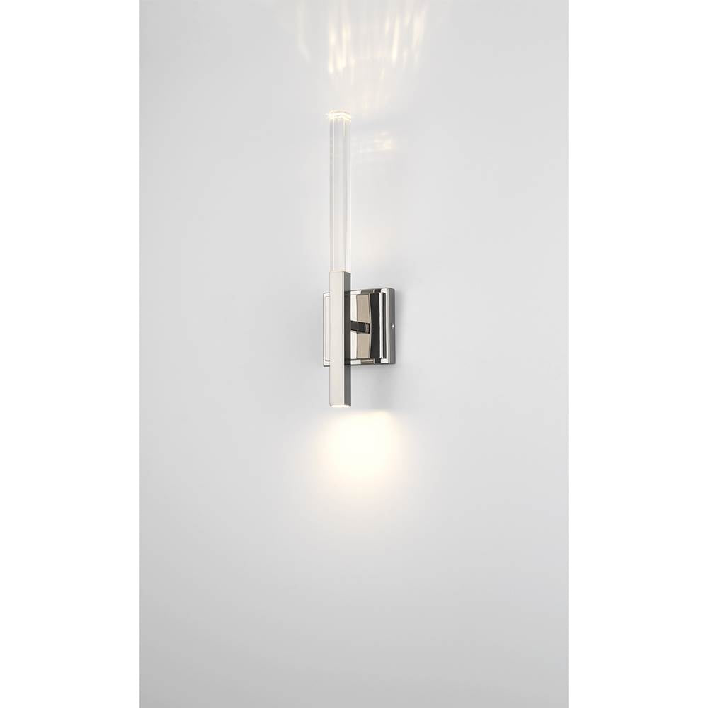 Eurofase 45636-011 Polished Nickel Benicio, Wall Sconce, 18'', Polished Nickel, Clear Glass Image 4