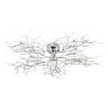Eurofase 12264-018 Chrome Autumn, Flush Mount , 20-light, 45'', Chrome Image 1