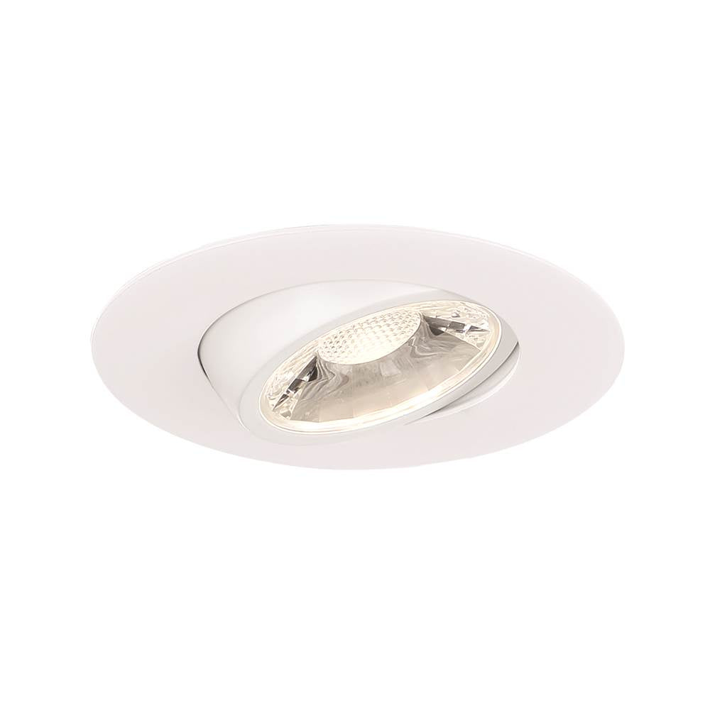 Eurofase 45367-014 White Midway 3'' 8w 1 Light Round Gimbal Trim 5cct White Image 2
