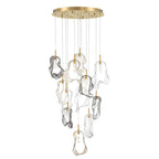 Eurofase 49237-016 Gold Norah, Chandelier, 12-light, 24'', Gold, Mixed Glass Image 5