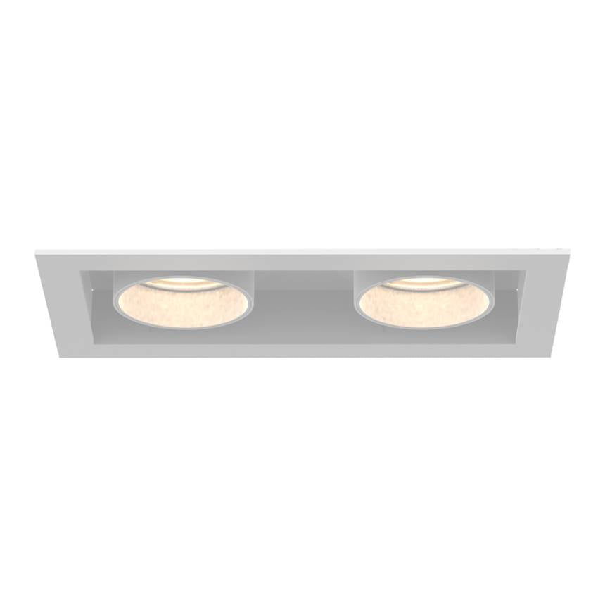 Eurofase Tango 15w 2 Light White Trim Pull Down 3000k Clear Lens