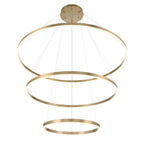 Eurofase Spunto, Chandelier, 3-light, 61'', Brushed Gold, White Glass