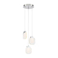Eurofase Paget, Chandelier, 3-light, 10'', Chrome, Clear Glass