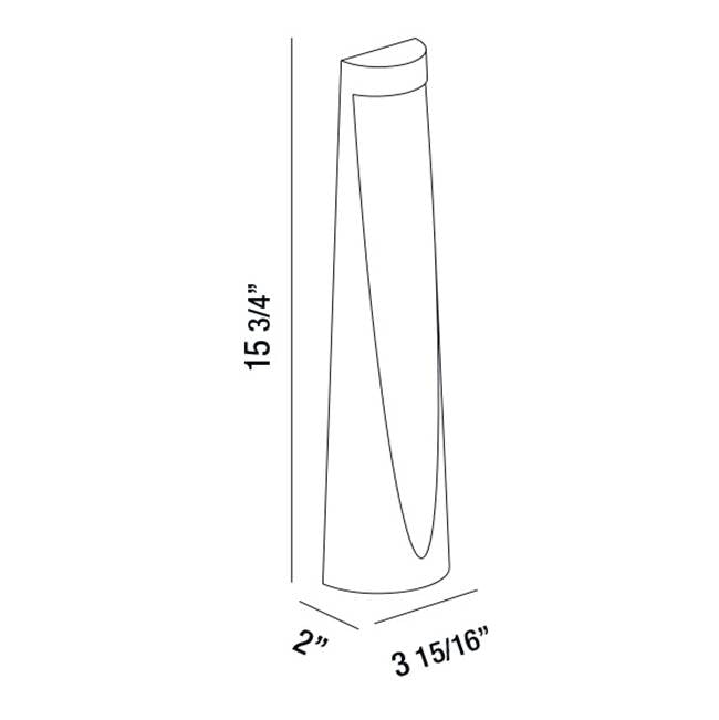 Eurofase 31916-052 Marine Grey Bira,led Bollard,1x7w,16in,bk Image 5
