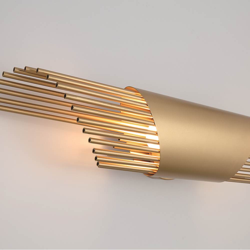 Eurofase 44478-028 Satin Gold Paint Umura, Wall Sconce , 2-light, 25'', Satin Gold Paint Image 2