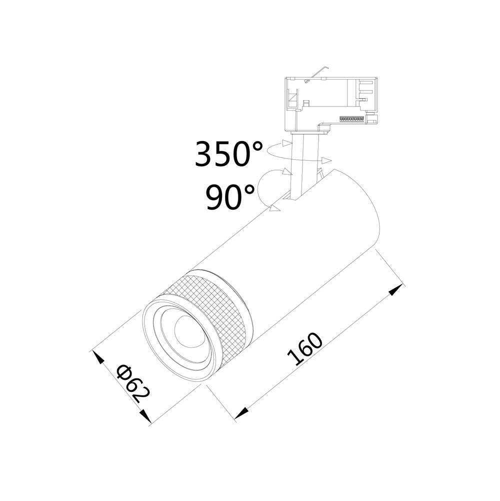 Eurofase 39713-35-02 White Focus,track Head,14w,35k,w Image 1