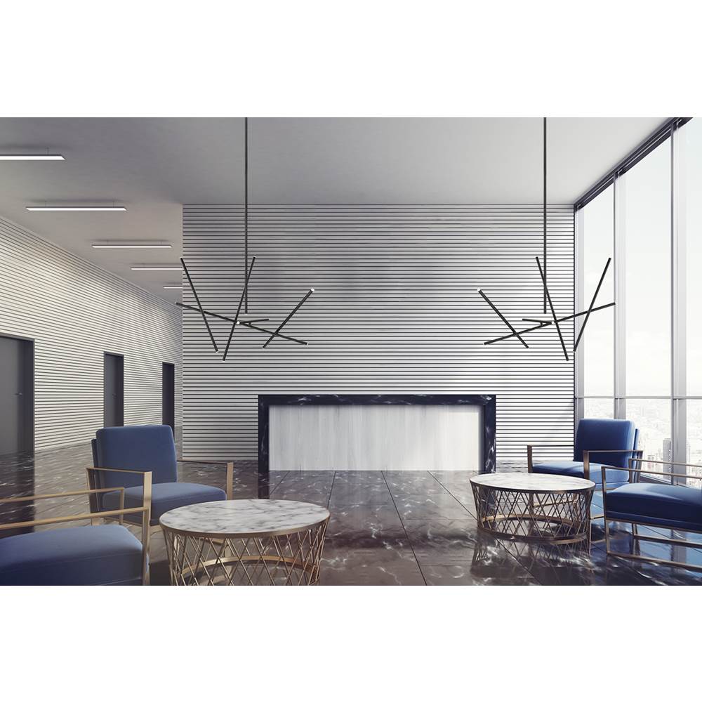 Eurofase Crossroads, Chandelier , 10-light, 47'', Matte Black