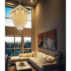 Eurofase 37096-014 Matte Gold Bloomfield, Chandelier, 22-light, 47'', Matte Gold, Gold Aluminum Image 2