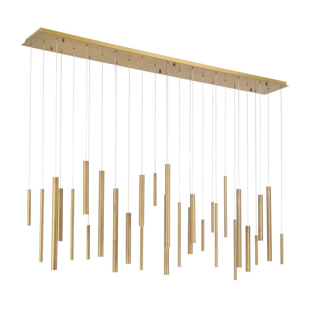 Eurofase 46814-043 Antique Brass Santana, Chandelier , 30-light, 72'', Antique Brass Image 1