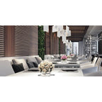 Eurofase 37345-036 Anodized Silver Coburg, Chandelier , 33'', Anodized Silver Image 1