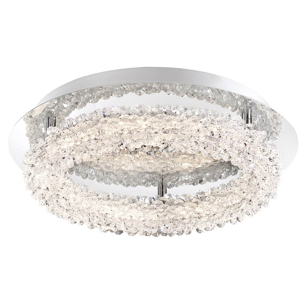 Eurofase 34159-019 Chrome Sassi, Flush Mount , 15'', Chrome Image 1