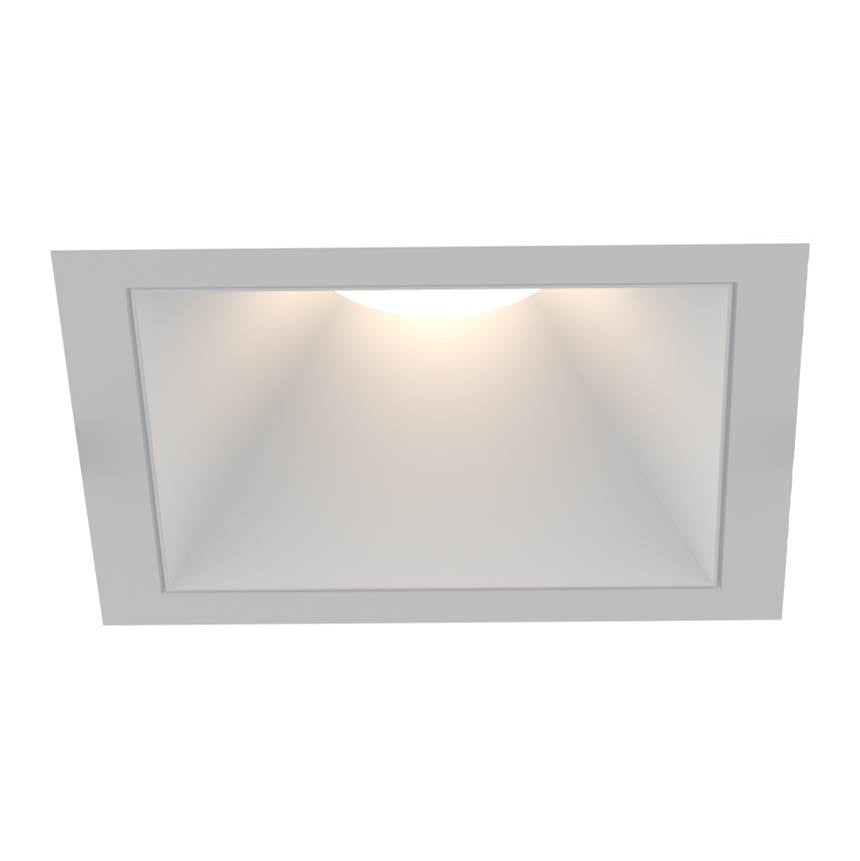 Eurofase Oscar Small 15w Square White Trim White Baffle Wide 3000k Frosted Lens