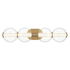 Eurofase 46810-025 Gold Atomo, Vanity, 4lt, 30'', Gold, Clear Glass Image 4