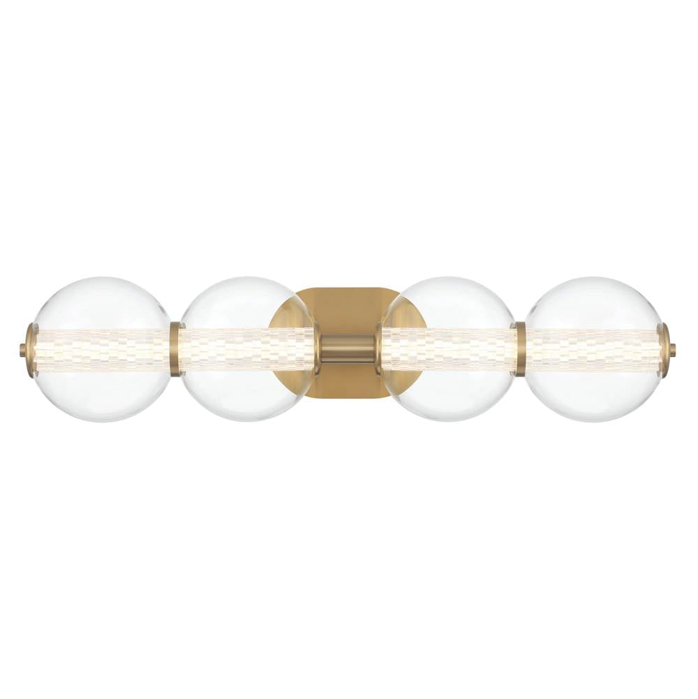 Eurofase 46810-025 Gold Atomo, Vanity, 4lt, 30'', Gold, Clear Glass Image 4