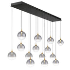 Eurofase 48938-020 Gold Iissa, Chandelier, 14-light, 72'', Gold, Smoked Glass Image 3