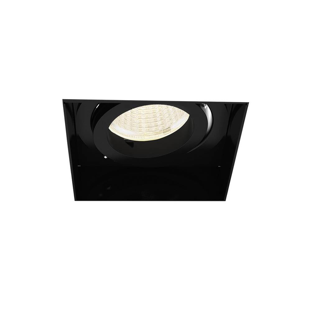 Eurofase 28718-35-028 Black Amigo 15w 1 Light Square Trimless Gimbal 3500k Black Image 1