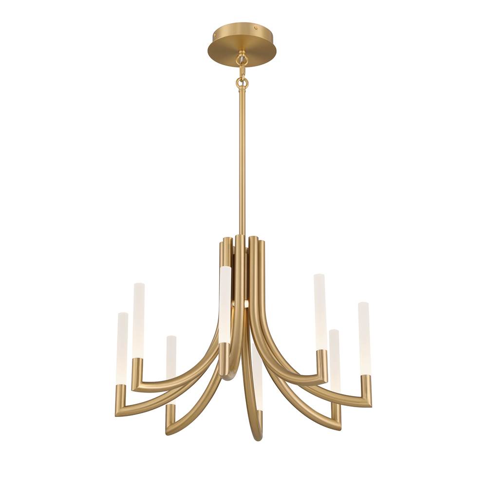 Eurofase 49010-015 Gold Olette, Chandelier, 8-light, 24'', Gold, Frosted Acrylic Image 4