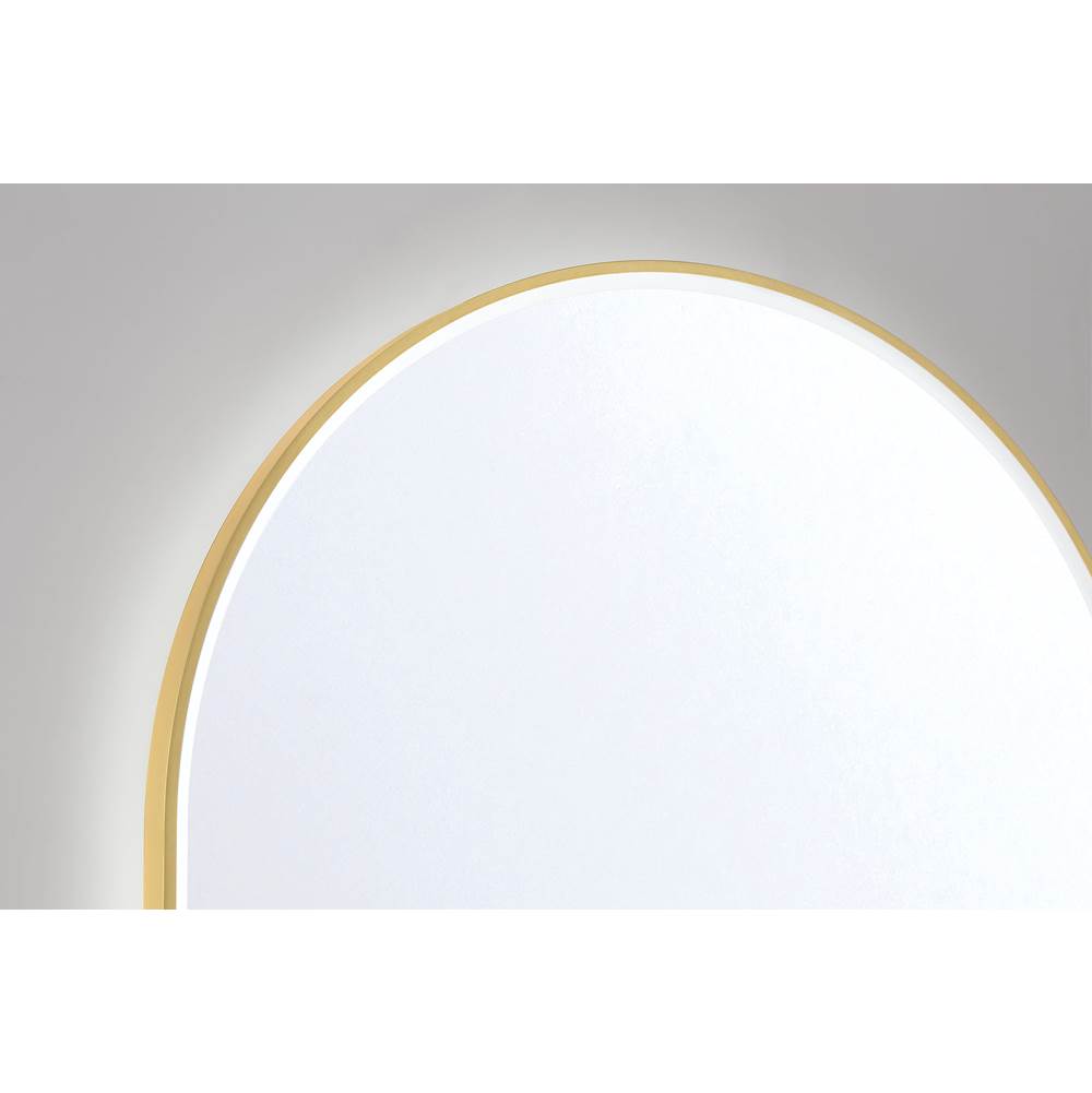 Eurofase 48520-010 Gold Linden, Mirror , 24'' X 36'', Gold Image 2