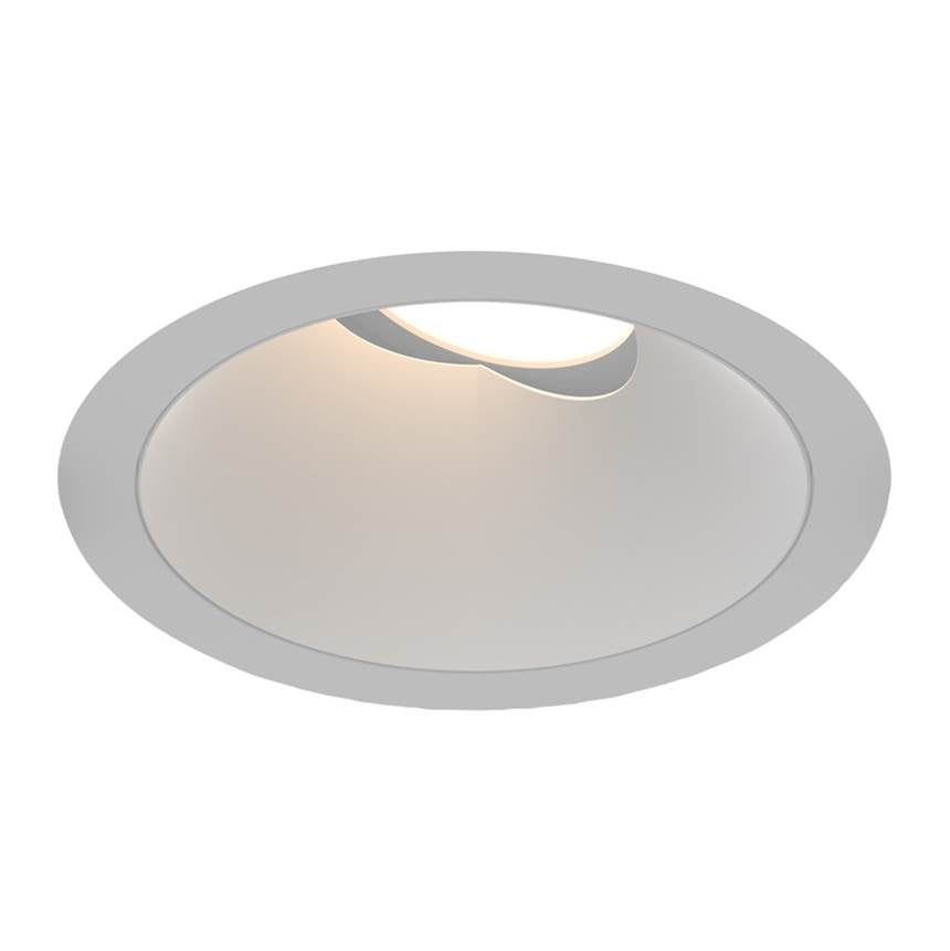 Eurofase Oscar Medium 10w Round White Trim White Baffle Gimbal Flood 2700k Clear Lens