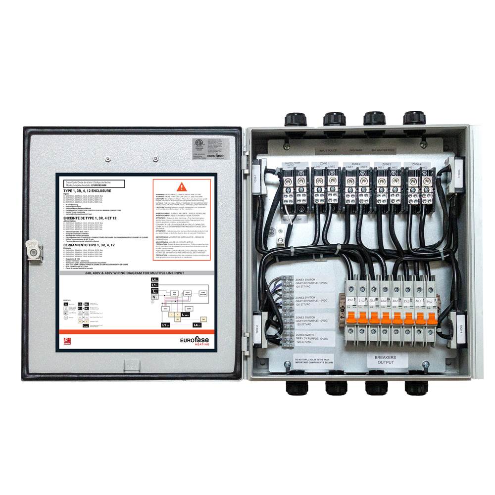 Eurofase EFURCB48M4 Light Grey Eurofase Efurcb48m4 4 Zone 277v To 480v Universal Relay Control Box Image 1