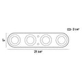 Eurofase 33619-025 Black Nymark,4lt Led Surface Mnt,blk Image 1