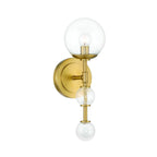 Eurofase 47358-010 Gold Traiton, Wall Sconce, 15'', Gold, Clear Glass Image 5