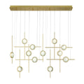 Eurofase Barletta, Chandelier , 12-light, 53'', Anodized Gold