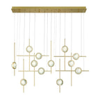 Eurofase Barletta, Chandelier , 12-light, 53'', Anodized Gold