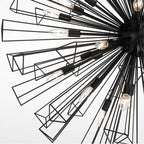 Eurofase 43865-017 Matte Black Dendelio, Chandelier , 35-light, 54'', Matte Black Image 7