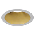 Eurofase Oscar Medium 26w Round White Trim Gold Baffle Wide 3000k Clear Lens