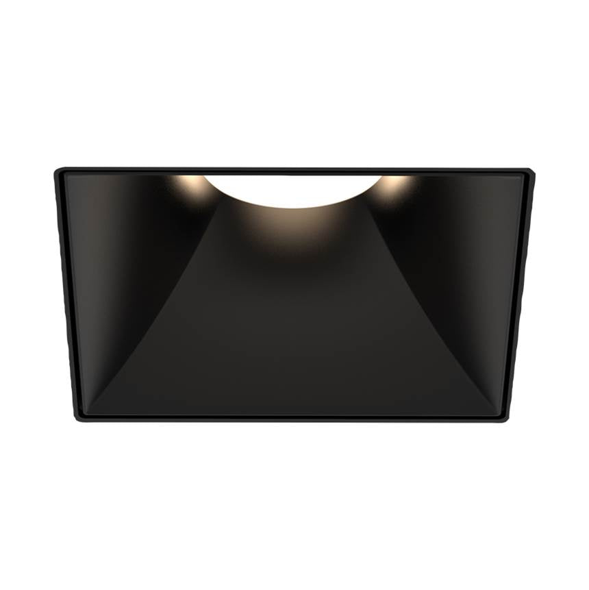 Eurofase Oscar Medium 10w Square Black Trimess Black Baffle Wide 3000k Clear Lens