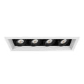Eurofase  Multiple 15w 4 Lights Trim 20 Degree Gimbal 4000k White/black